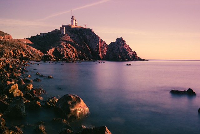 Imagen de un atardecer en Almería